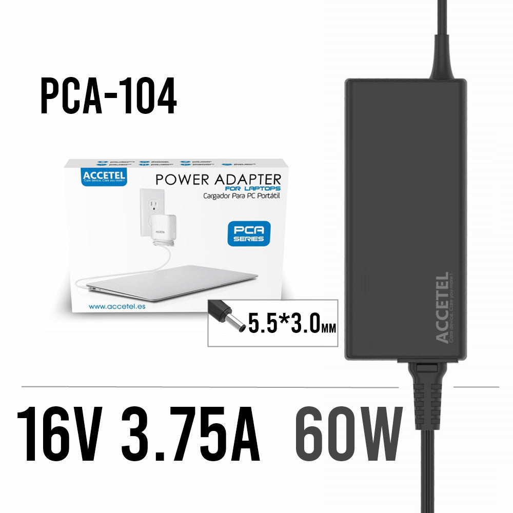 PCA-104 Cargador Samsung 16V 3.75A 5.5*3.0mm 60W